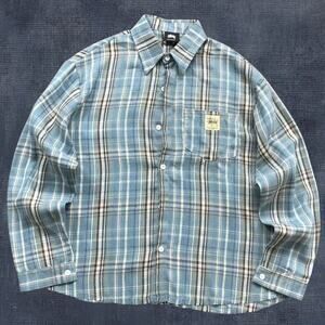 STUSSY Men's Blue Long Sleeve